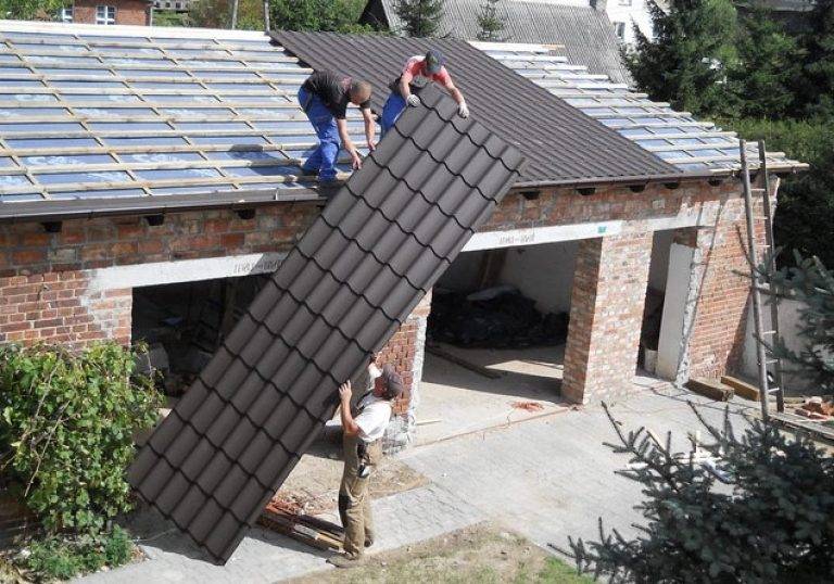 Пошаговое строительство односкатной крыши на гараже своими руками: как правильно сделать, фото-материалы