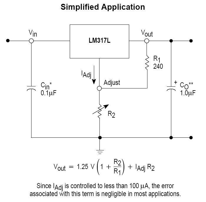 Описание характеристик, назначение выводов и примеры схем включения линейного стабилизатора напряжения lm317
