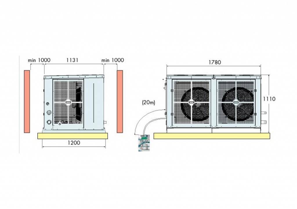 Низкотемпературные и среднетемпературные сплит-системы север на холодильную камеру