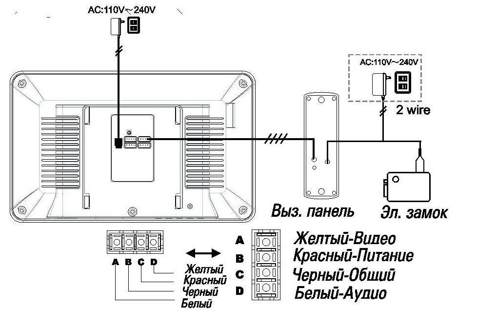 Схема подключения электрозамка к видеодомофону: назначение, основные соединения, контроллер z-5r, подключение для z-5r, работа и возврат в исходное состояние, установка, типовые неисправности