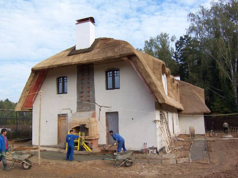 Строительство дома из самана