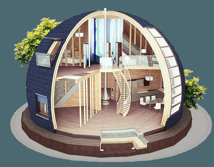 Купольные дома: проекты, фото-примеры и особенности строительства
