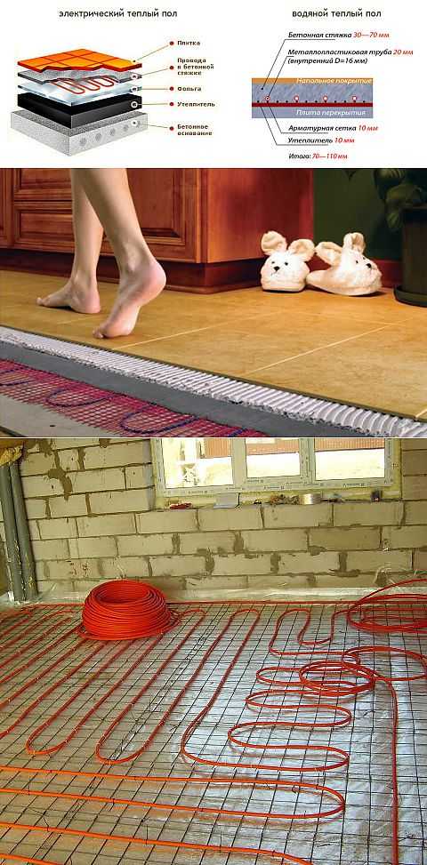 Инфракрасный теплый пол под плитку: монтаж по шагам