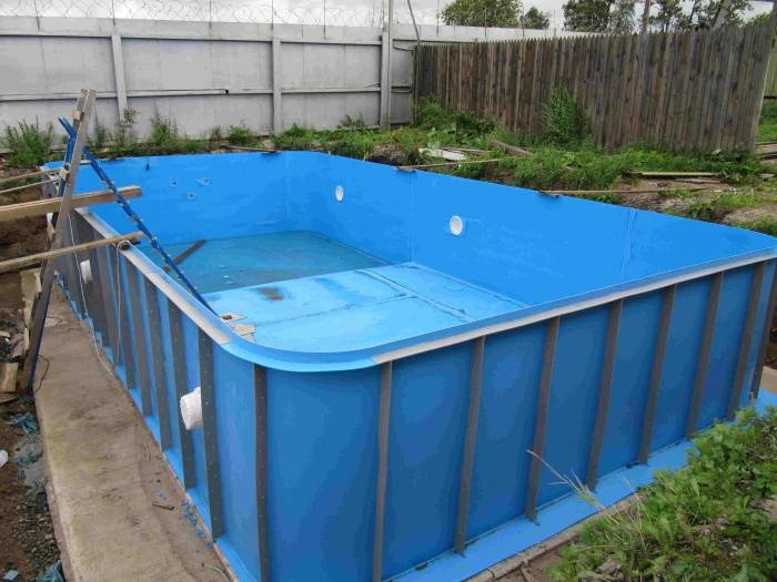 Как сделать бассейн на даче из полипропилена своими руками: пошаговая инструкция видео и фото