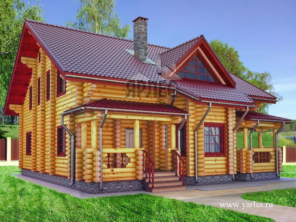 Строительство дома из оцилиндрованного бревна – сборка бревенчатого дома своими руками + фото-видео