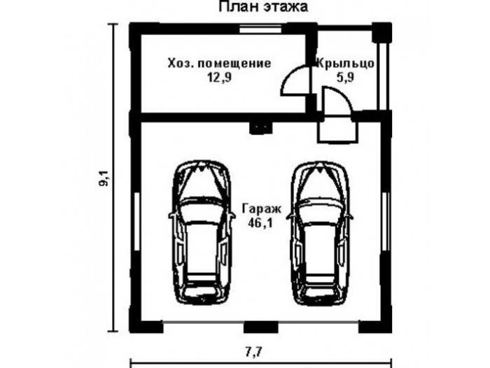 Строительство гаража из шлакоблока