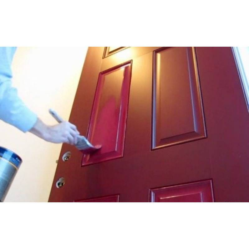 Какой краской покрасить металлическую дверь - domsdelat.ru