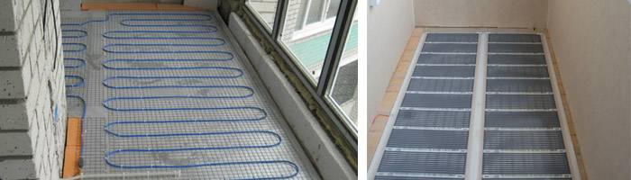Водяной теплый пол на балконе и лоджии: особенности монтажа и эксплуатации