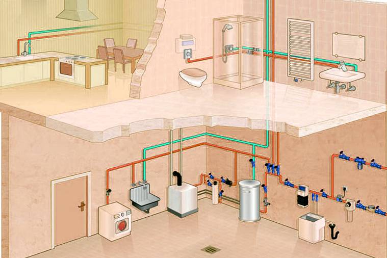 Этапы монтажа внутренних сетей водоснабжения и водоотведения | гидро гуру