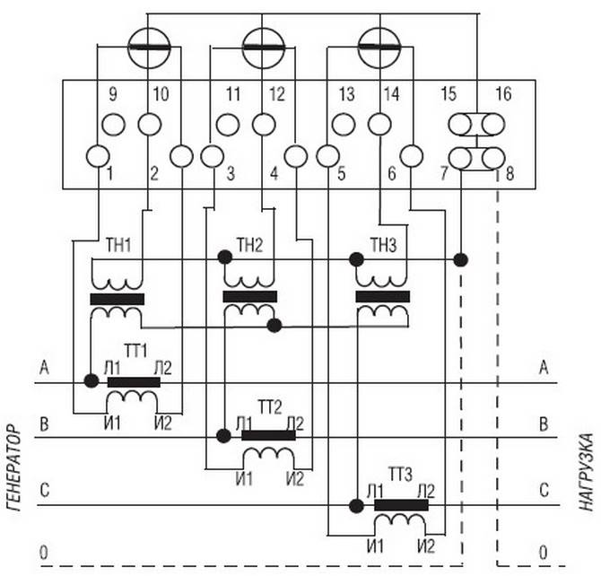 Подключение трансформатора тока к счетчику меркурий 230