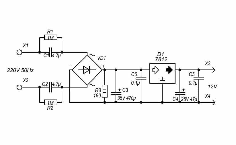 Питание 220 вольт. Трансформаторный блок питания 12в схема. Трансформаторный блок питания 12в схема подключения. Схема бестрансформаторного источника питания. Схема бестрансформаторного блока питания на 12.