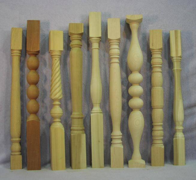 Техника изготовления балясин для лестницы из натуральной древесины своими руками без станка