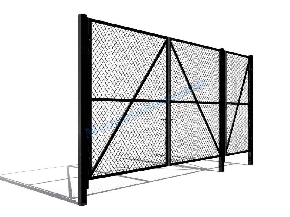Забор из сетки рабицы своими руками – установка столбов, крепление и натяжка сетки на ограждение + фото-видео