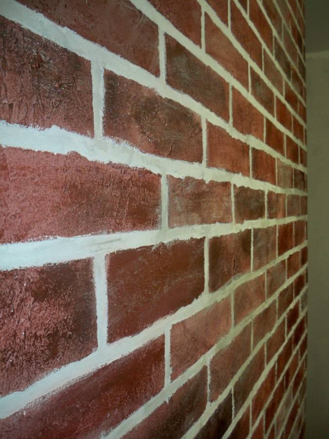 Имитация кирпичной стены: шаблон, рекомендации, инструкция к работе