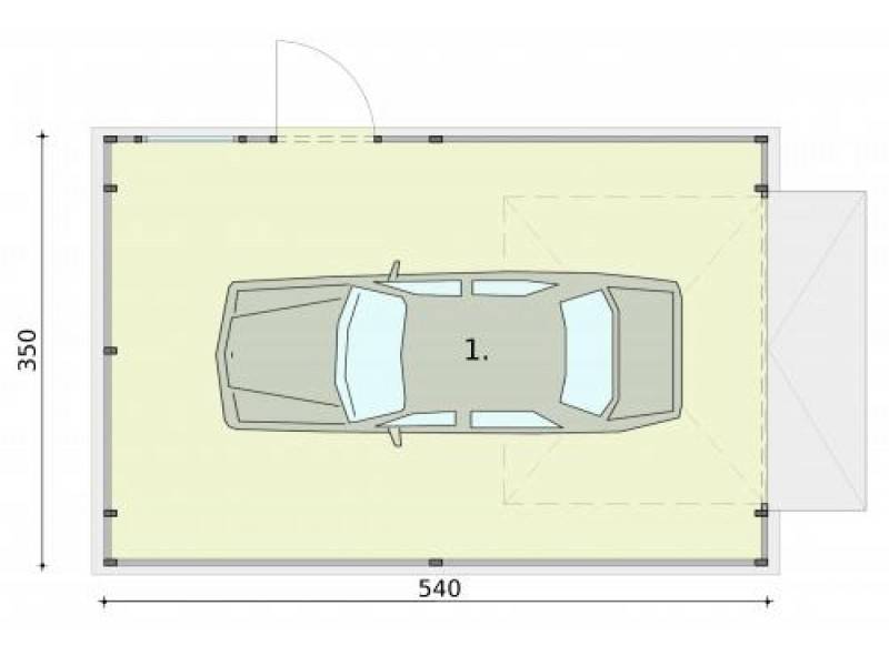 Размер гаража на 1 машину: особенности расчета и строительства, фото и видео